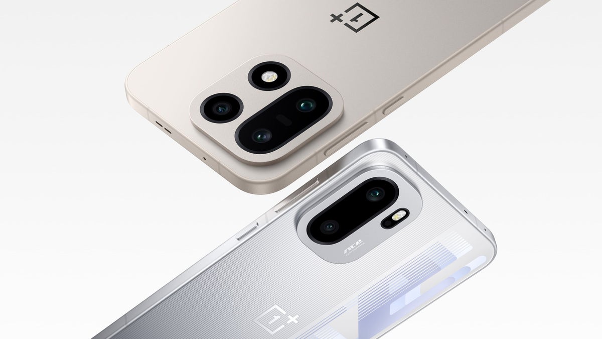 Two OnePlus phones.