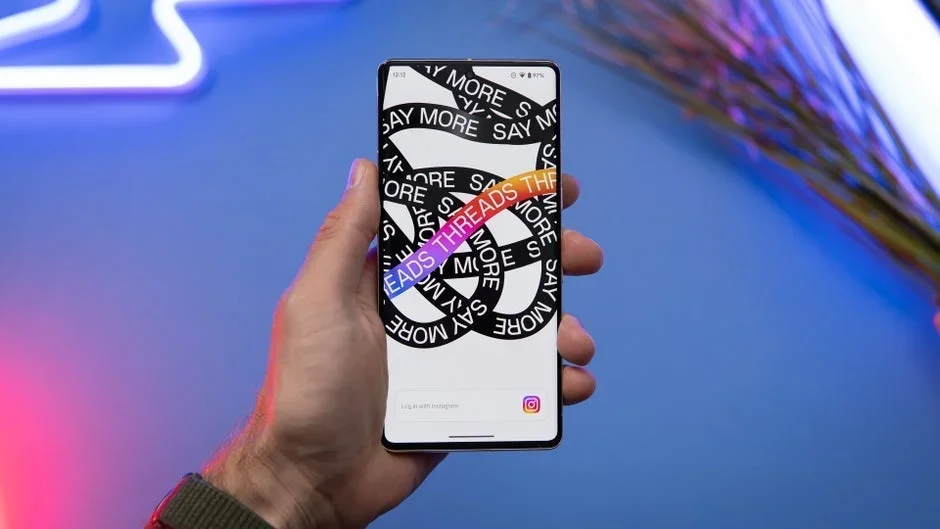 A smartphone displaying the Threads app