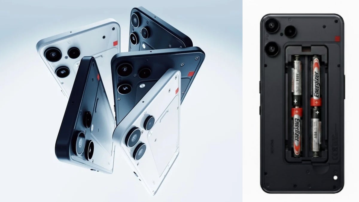 Several Nothing Phone units together.