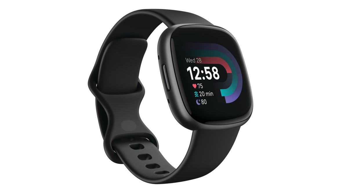 Fitbit Versa 4 smartwatch in black