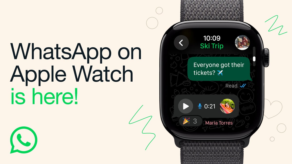 WhatsApp for Apple Watch header