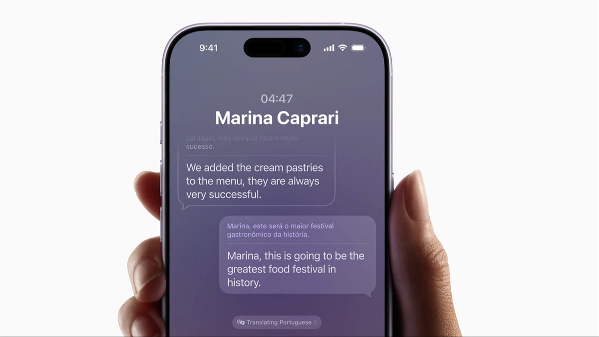 An image featuring an iPhone with the Messages app opened on it.