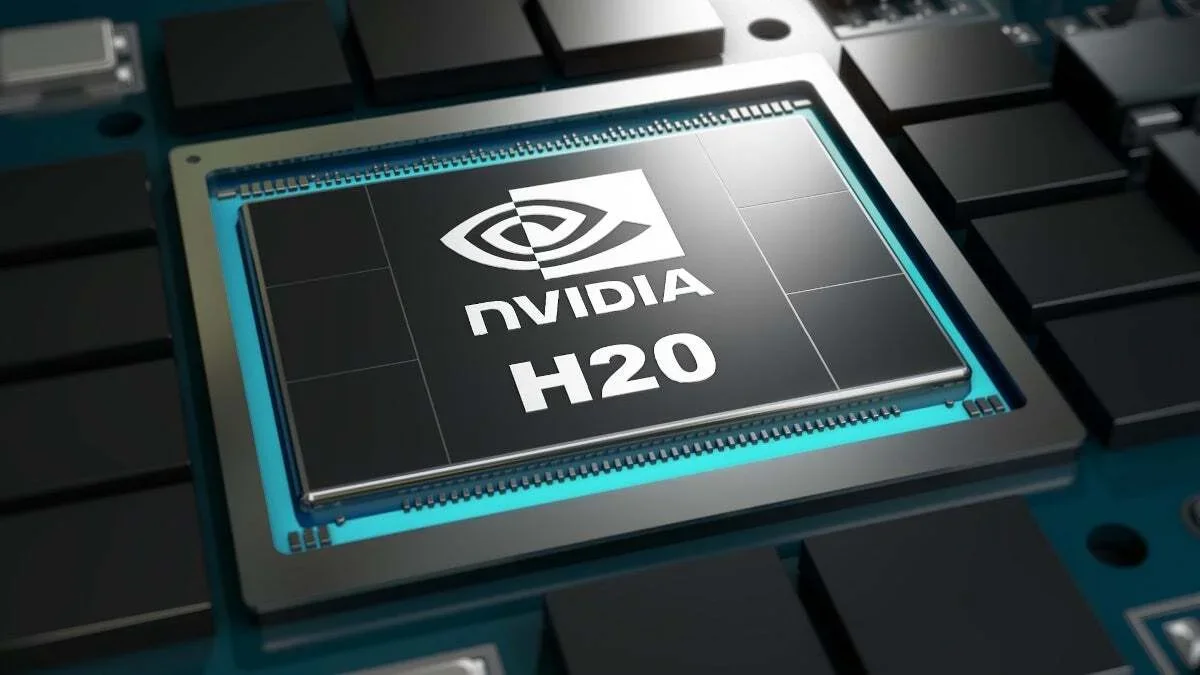 Nvidia H20 AI accelerator is pictured.