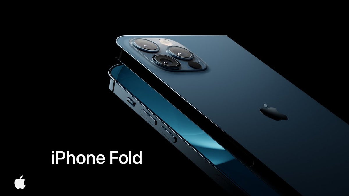 Foldable iPhone concept render