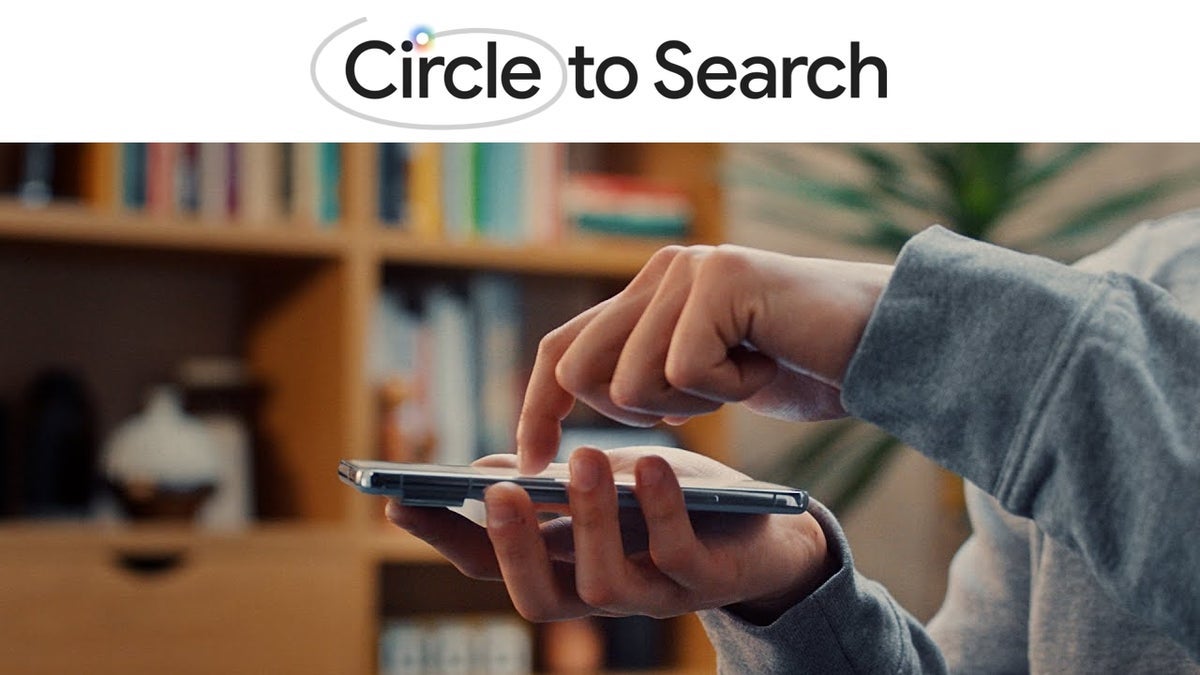 Photo shows an Android user employing Circle to Search.