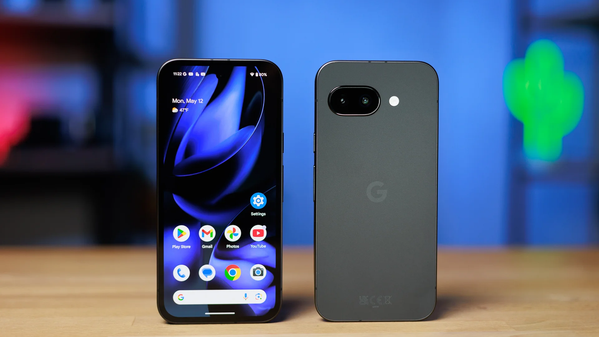 Front and back view of the Pixel 9a.