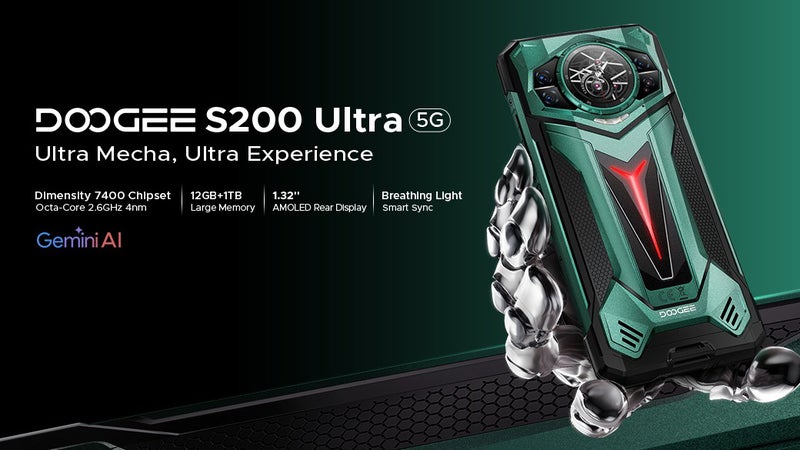 Ultra durable in mech style: the Doogee S200 Ultra flagship phone is here
