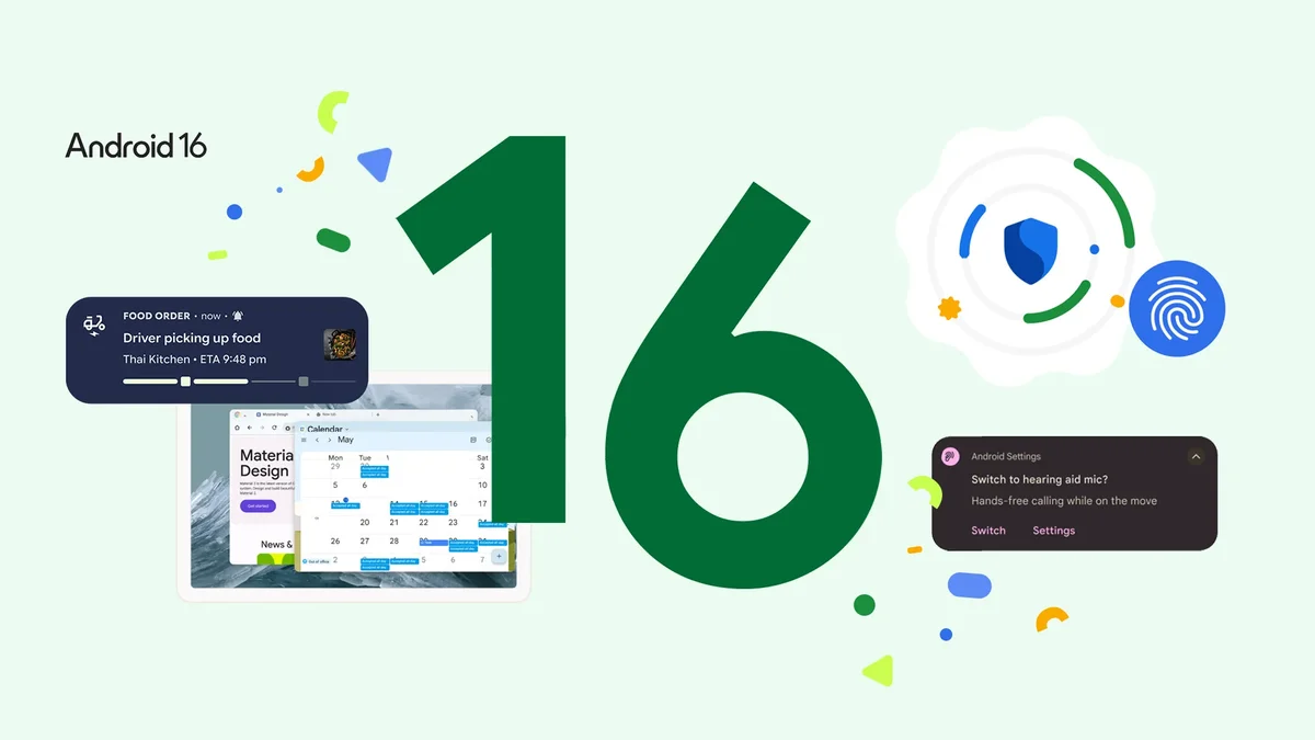 A promotional poster of Android 16