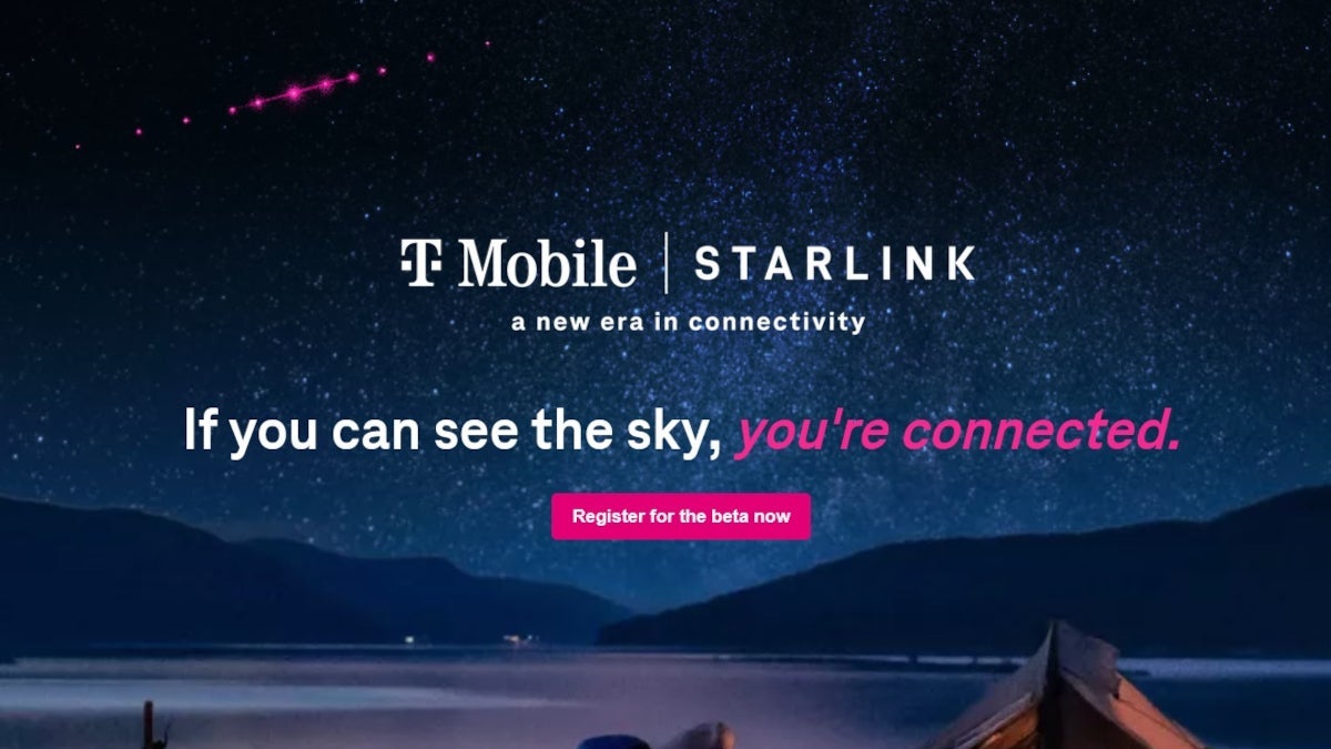 T-Mobile promotes its T-Satellite partnership with Starlink.