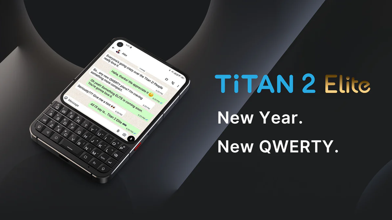 Unihertz teases the Titan 2 Elite, confirming that the era of communicators with keyboards is back
