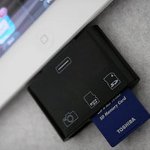 3-in-1 camera connection kit for the iPad accepts Secure Digital & Compact Flash cards