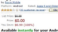 Angry Birds Seasons premium version available for free as a one day promo in Amazon's Appstore