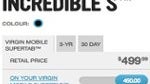 Bell & Virgin Mobile Canada quickly shaves $50 off the pricing of the HTC Incredible S