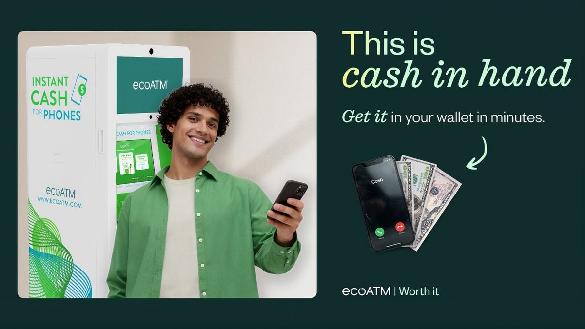 Sell your old phone quickly and easily: ecoATM kiosks take phones, give you cash