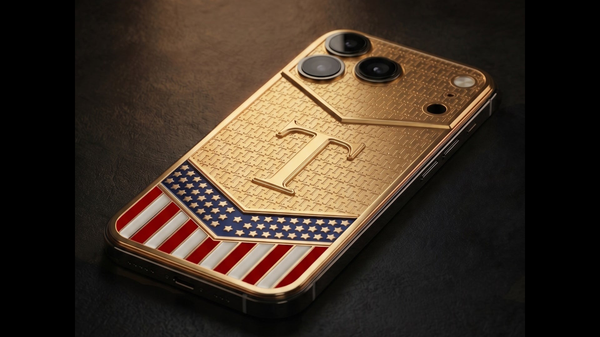 This is the 24-karat gold $11,000 Trump phone that is actually an iPhone 17 Pro Max