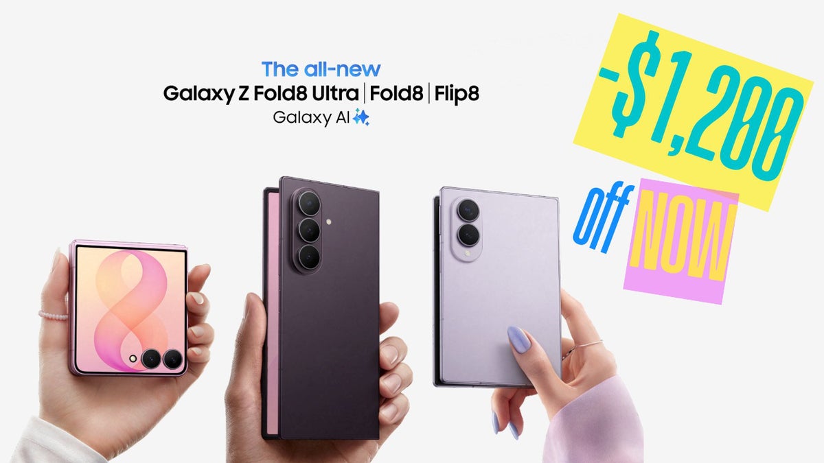 Galaxy Z Fold 8 and Z Flip 8 deals are in! Get instant store credit and up to $1,200 off now!