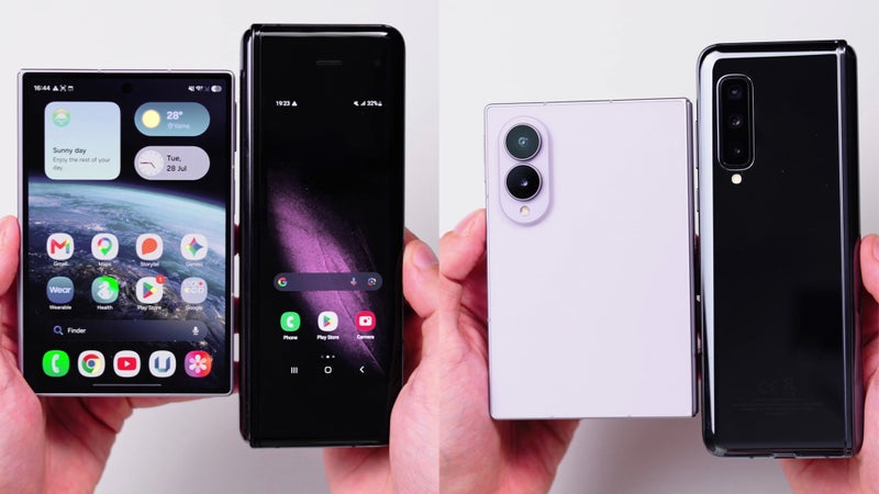 I put Samsung’s first Galaxy Fold next to the Galaxy Fold 8 and the difference Is incredible