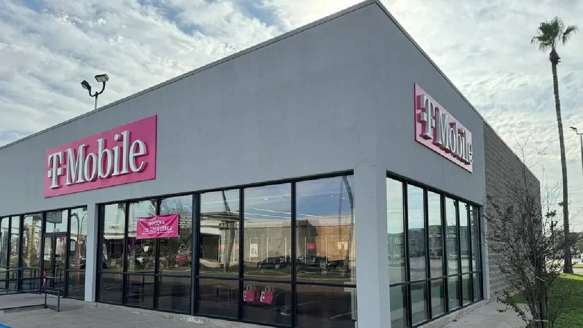Signs posted at T-Mobile stores herald a huge change