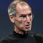 Steve Jobs says Apple devices do not track a person's location, but Android phones do