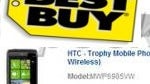 Verizon's HTC Trophy was briefly spotted up on Best Buy's web site
