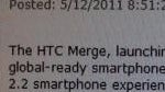 Verizon's HTC Merge is going on sale today, but only through third-party distribution