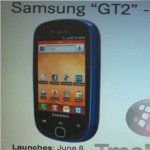 Leaked screen shot shows a June 8th launch for the Samsung Gravity Touch 2 “GT2″