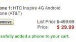 Amazon drops the price of the HTC Inspire 4G to $29.99 - matches RadioShack's offering
