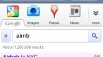 Screenshots show a slightly revamped new interface with Google's site for iOS