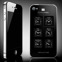 Gresso makes a $6000 iPhone 4 Time Machine case, with six Swiss watches ticking on the back