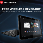Motorola offering free 2 day shipping and wireless keyboard with purchase of Wi-Fi version of the XO
