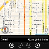 GPS Voice Navigation for WP7 gives you Google Maps and MapQuest support for $6.99