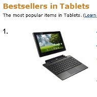 Asus Eee Pad Transformer is Amazon UK's best-selling tablet device