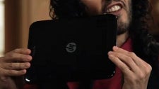 Russell Brand promotes the HP TouchPad