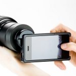 Use your Canon or Nikon SLR lenses on your iPhone with this mount