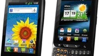 LG Optimus Pro and Optimus Net pose for the camera