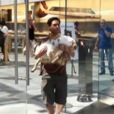 Comedian proves that getting kicked out of an Apple Store is not an easy task