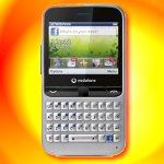 Vodafone 555 Blue is a 2G-only prepaid phone that has its very own Facebook button