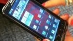 A picture of the Motorola DROID Bionic in a Verizon store