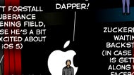 A cartoon about tomorrow's iPhone event takes the pressure off Tim Cook freezing up