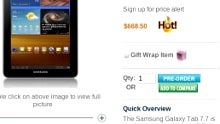 Samsung Galaxy Tab 7.7 asks for $669 at preorder, all for its Super AMOLED Plus display