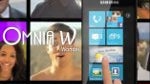 Advertisement for Windows Phone centers around the vivid Samsung Omnia W