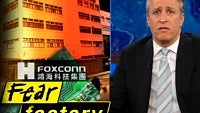 Jon Stewart talks with Siri about workers' conditions at Foxconn