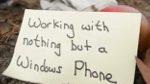 Microsoft produces video on getting work done using only a Windows Phone handset