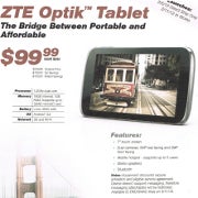 Sprint to out 7" ZTE Optik slate on February 5 - mere $100 gets you dual-core and 16GB of memory