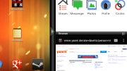 Cornerstone splits your tablet screen to allow work with three apps at a time, might get into CM9