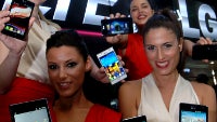 LG teases its new tagline "LTE, it's always LG" with the trademark girls-plus-phones combination