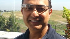 Project Glass camera shown off, Google+ head poses with the glasses