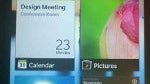 Additional BlackBerry 10 photos show us the app tray and access to the messaging inbox