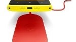 Nokia Lumia 920 wireless charging pad poses for snapshot