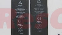 Apple iPhone 5 battery larger, pictured alongside current iPhone 4S juicer
